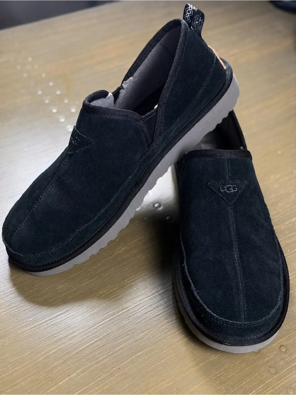 UGG Men’s Black Suede Slip-On Loafers